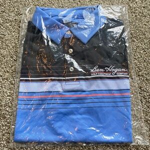 NWT Ben Hogan Performance Chest Print Golf Polo
